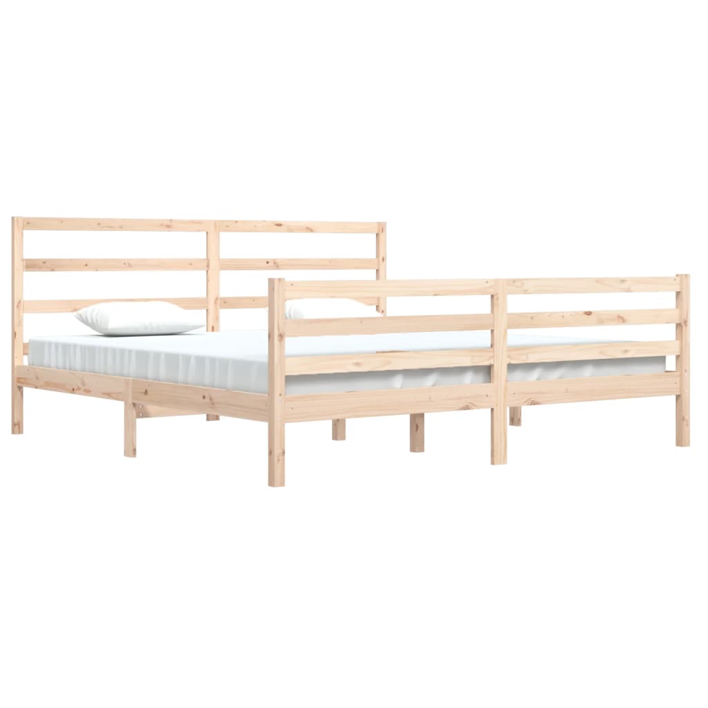 Sengeramme heltre furu 200x200 cm