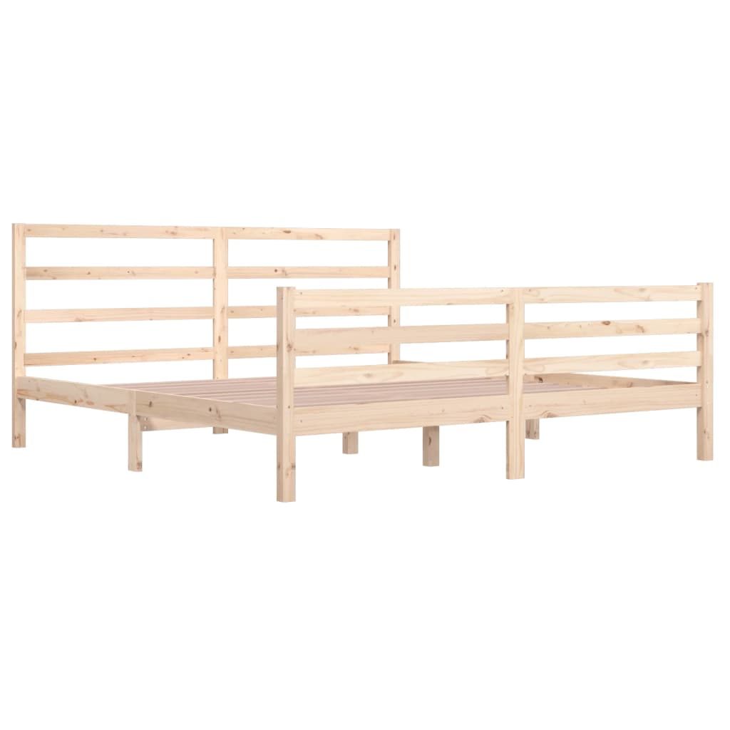 Sengeramme heltre furu 200x200 cm