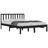Sengeramme svart heltre furu 140x190 cm