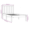 Sengeramme honningbrun heltre furu 100x200 cm