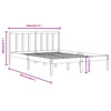 Sengeramme heltre furu 140x200 cm