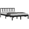 Sengeramme svart heltre furu 150x200 cm King Size