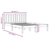 Sengeramme heltre furu 200x200 cm