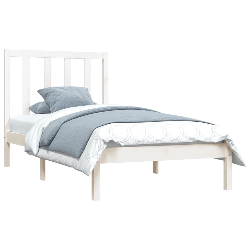 Sengeramme hvit heltre furu 75x190 cm Small Single
