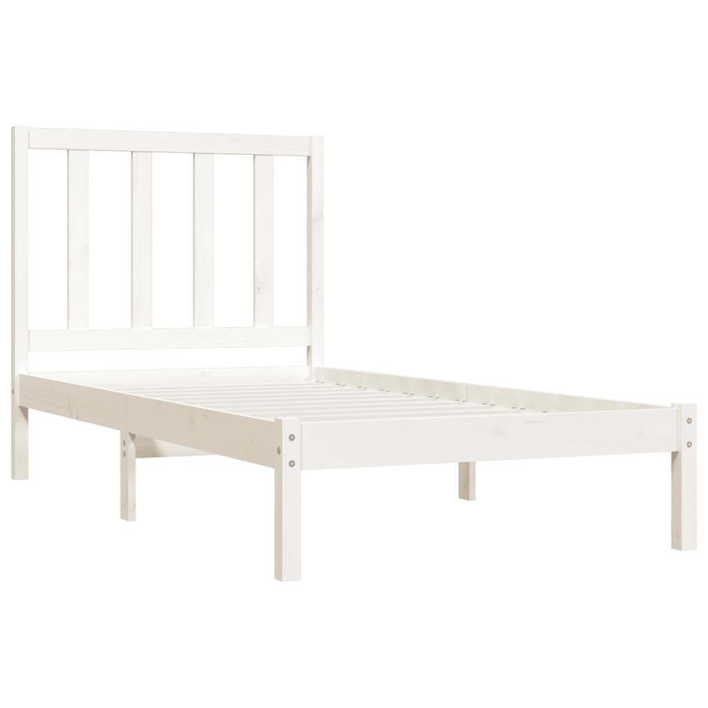 Sengeramme hvit heltre furu 75x190 cm Small Single