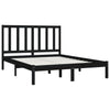 Sengeramme svart heltre furu 140x190 cm