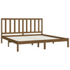 Sengeramme honningbrun heltre furu 200x200 cm