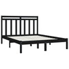 Sengeramme svart heltre 140x190 cm