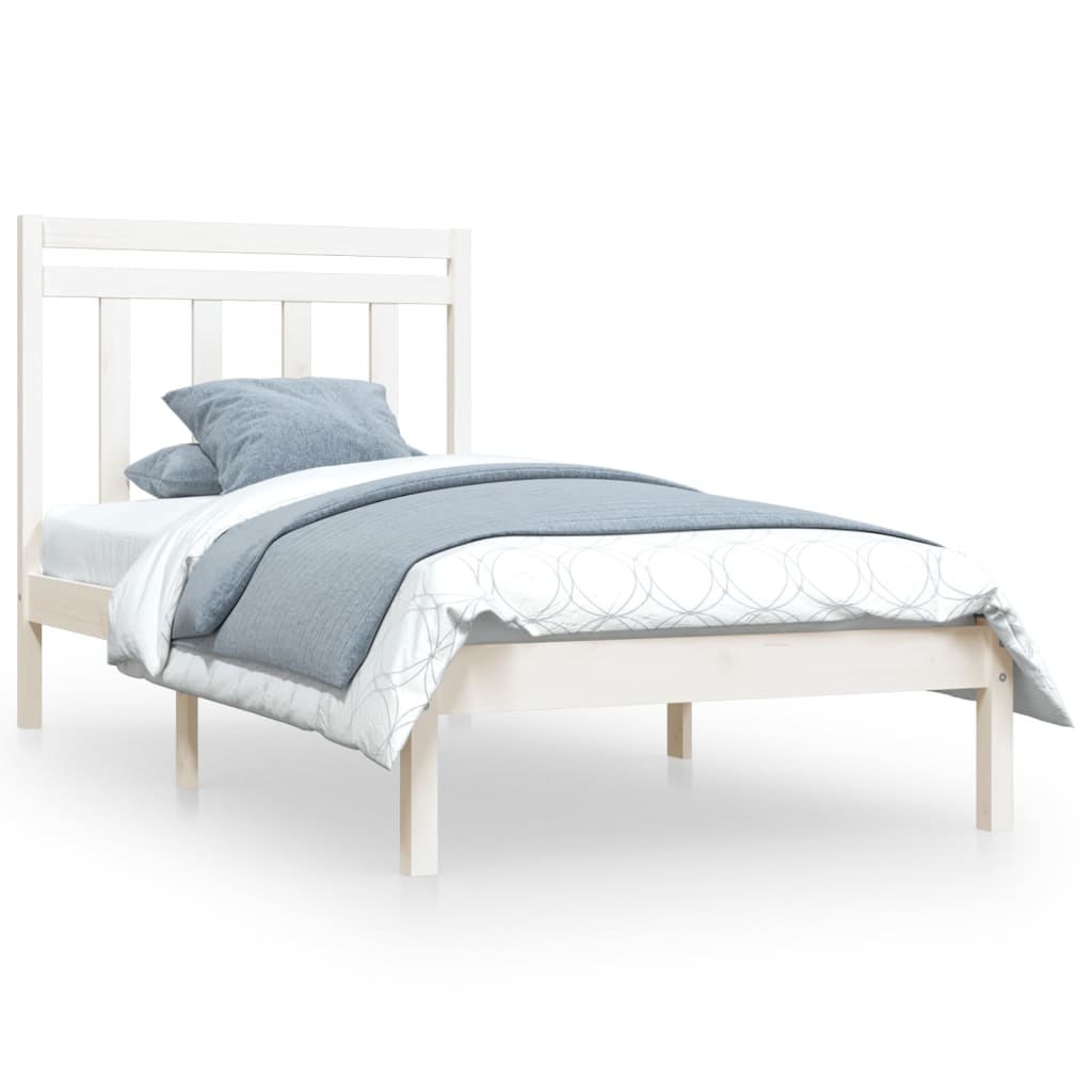 Sengeramme hvit heltre 100x200 cm