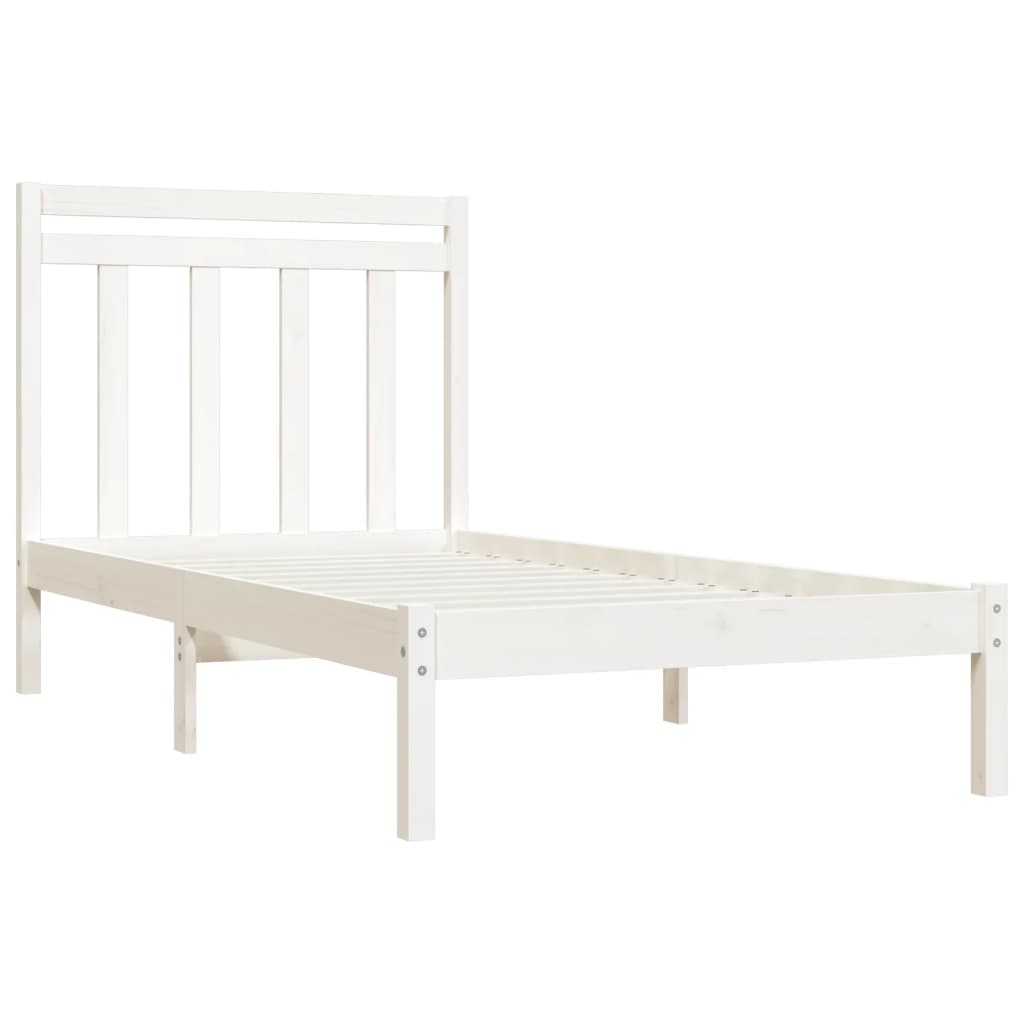 Sengeramme hvit heltre 100x200 cm