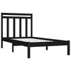 Sengeramme svart heltre 100x200 cm