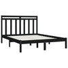 Sengeramme svart heltre 150x200 cm King Size