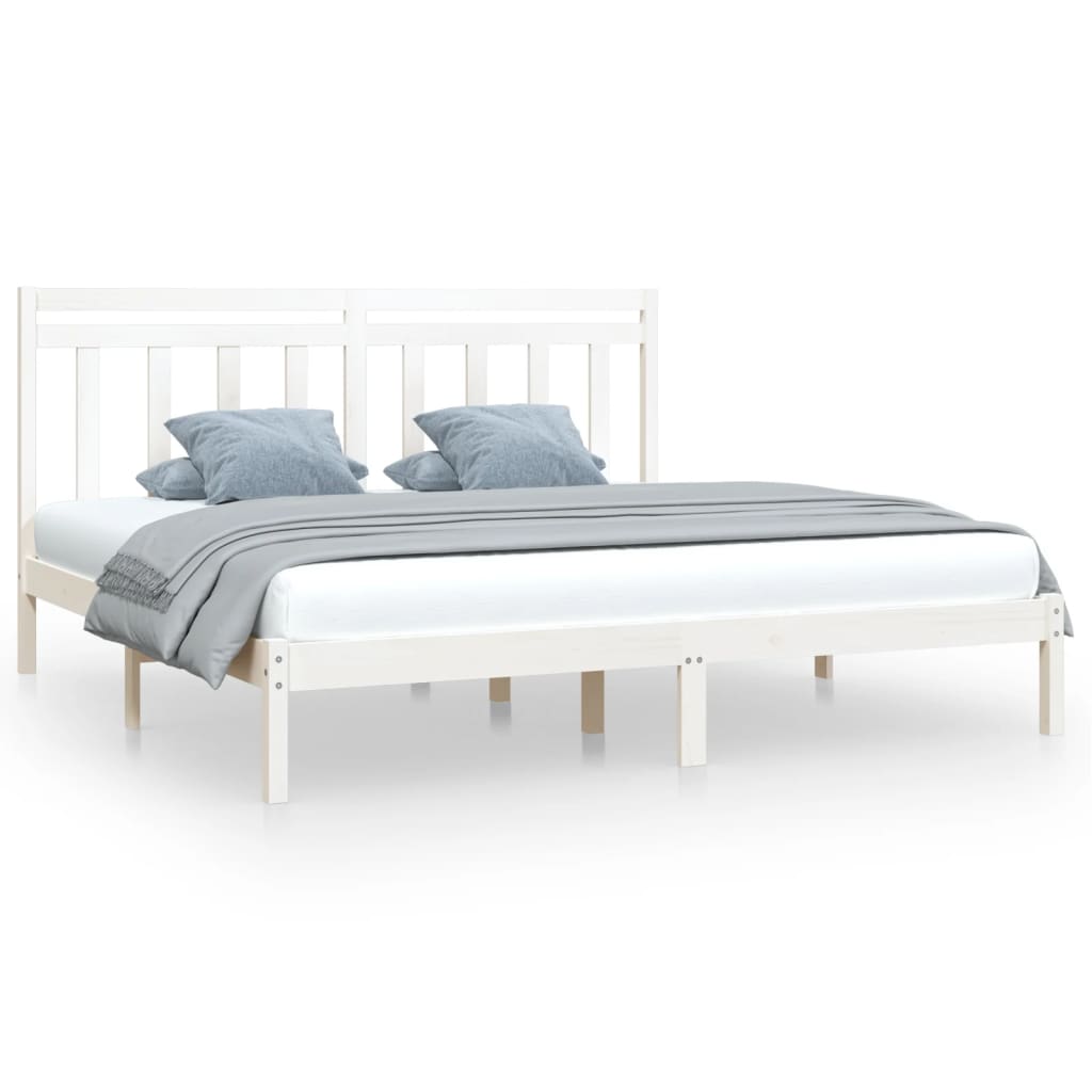 Sengeramme hvit heltre200x200 cm