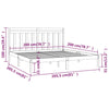 Sengeramme hvit heltre200x200 cm