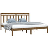 Sengeramme honningbrun heltre200x200 cm