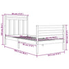 Sengeramme heltre 90x200 cm