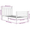 Sengeramme heltre 100x200 cm