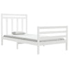 Sengeramme hvit heltre 100x200 cm