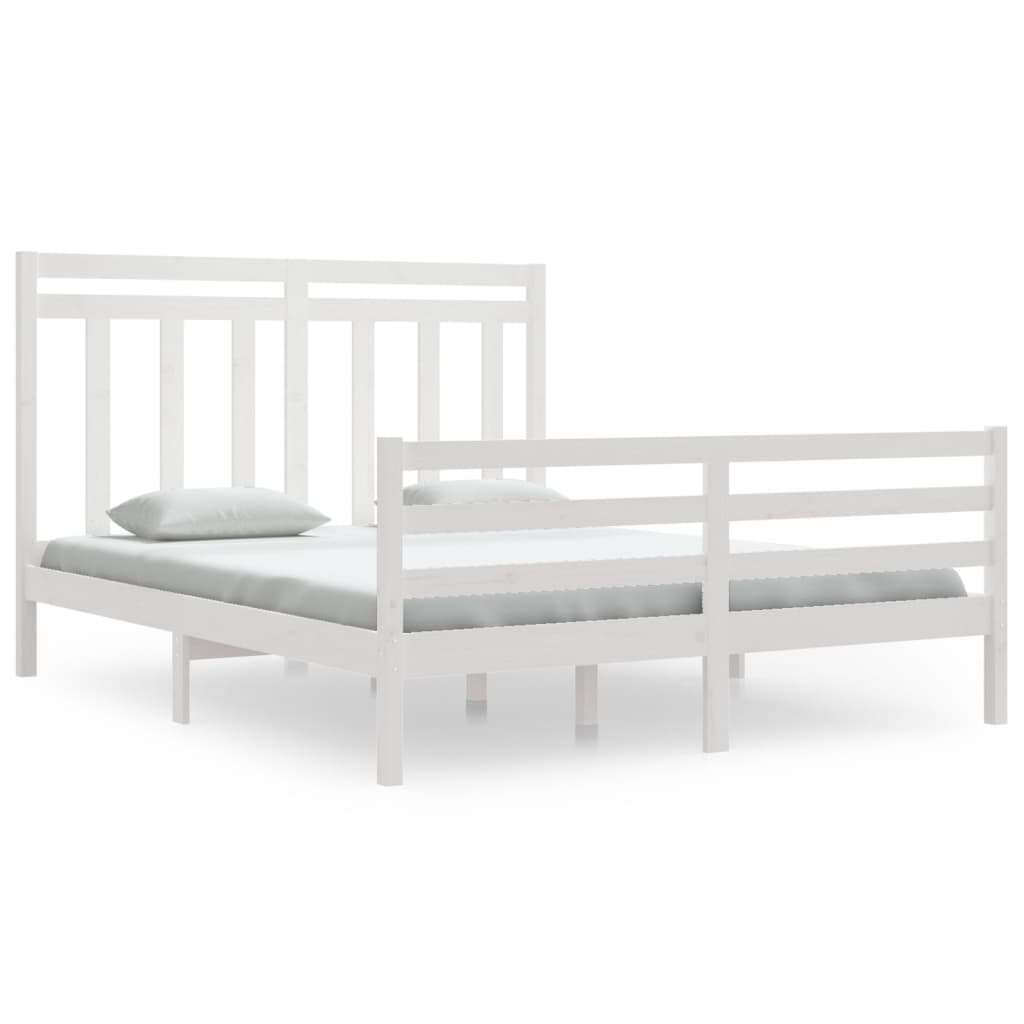 Sengeramme hvit heltre160x200 cm
