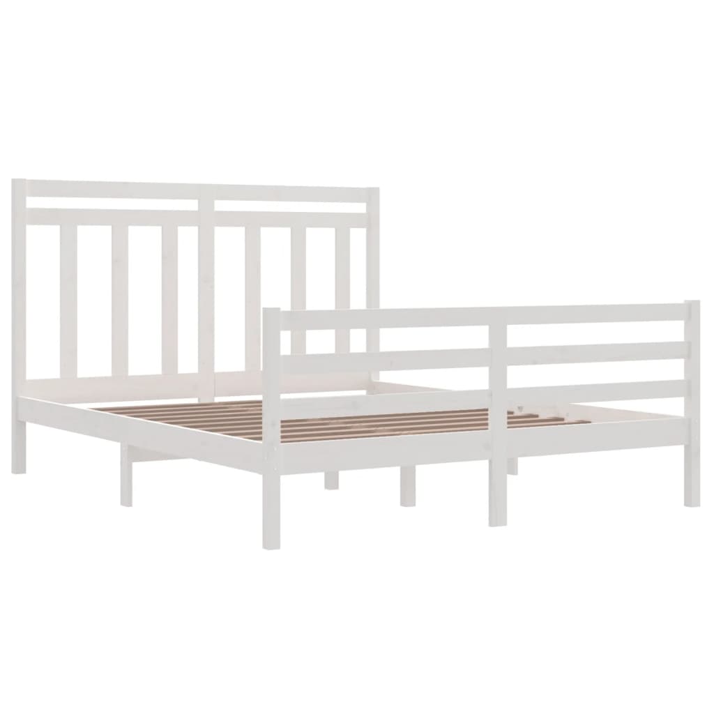 Sengeramme hvit heltre160x200 cm