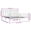 Sengeramme heltre 200x200 cm