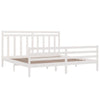 Sengeramme hvit heltre 200x200 cm