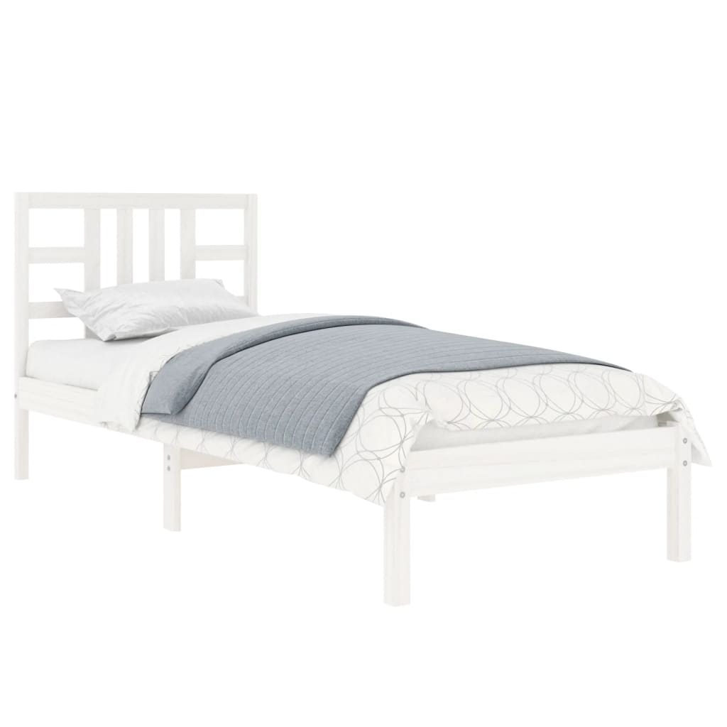 Sengeramme hvit heltre 100x200 cm