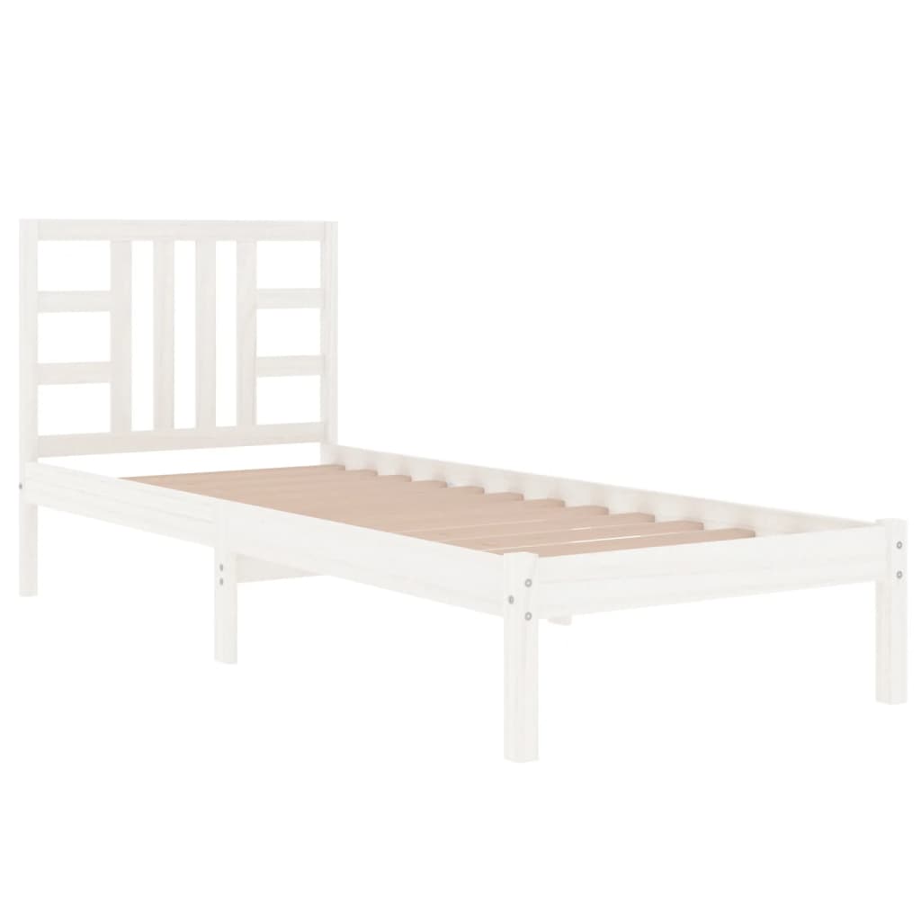 Sengeramme hvit heltre 100x200 cm