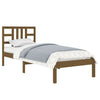 Sengeramme honningbrun heltre 100x200 cm