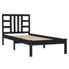 Sengeramme svart heltre 100x200 cm