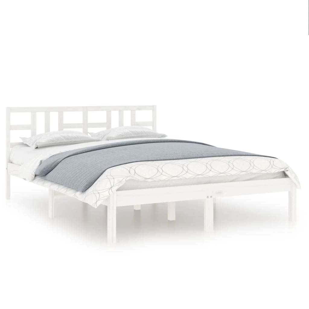 Sengeramme hvit heltre200x200 cm