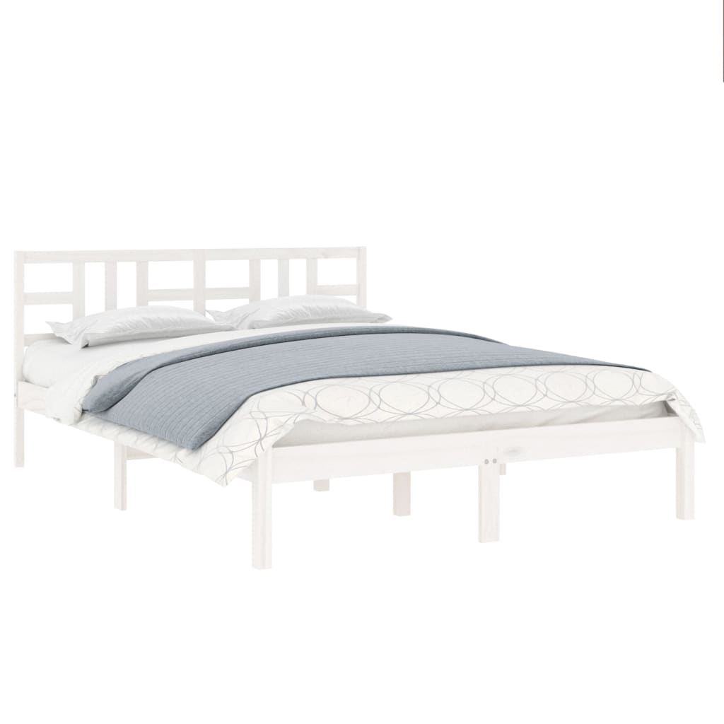 Sengeramme hvit heltre200x200 cm