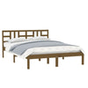 Sengeramme honningbrun heltre200x200 cm