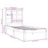 Sengeramme hvit heltre 75x190 cm Small Single