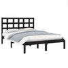 Sengeramme svart heltre 140x190 cm