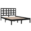 Sengeramme svart heltre 140x190 cm