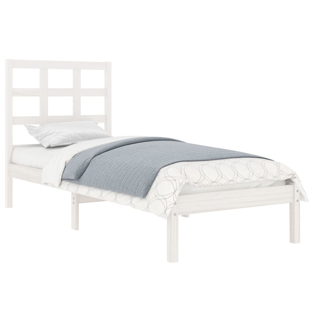 Sengeramme hvit heltre 90x200 cm