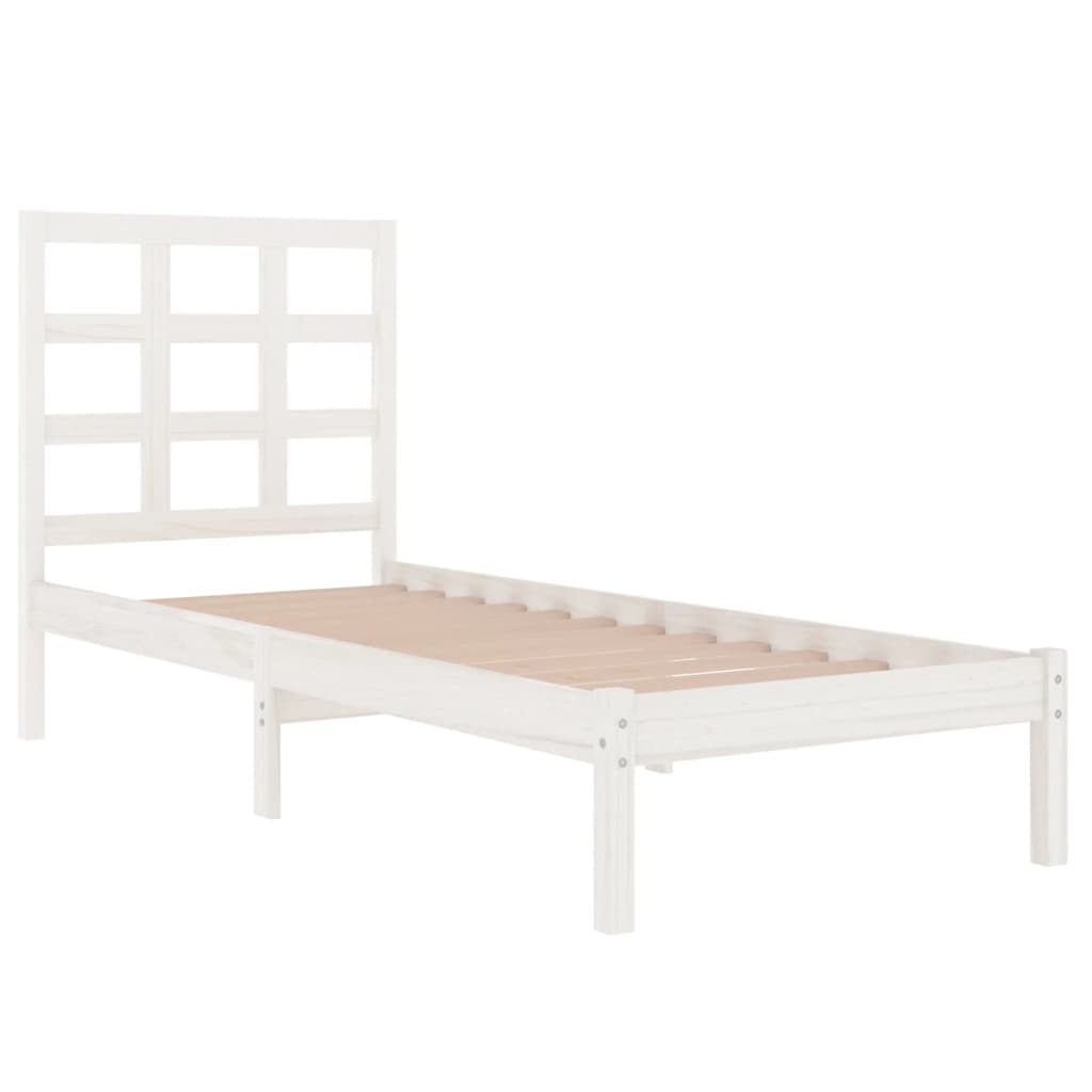 Sengeramme hvit heltre 90x200 cm