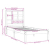 Sengeramme hvit heltre 90x200 cm