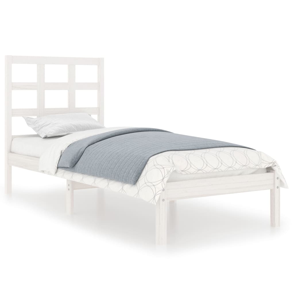 Sengeramme hvit heltre 100x200 cm