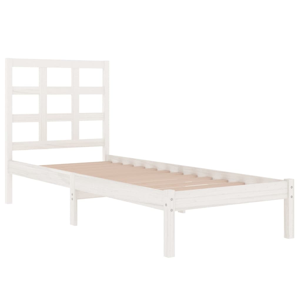 Sengeramme hvit heltre 100x200 cm