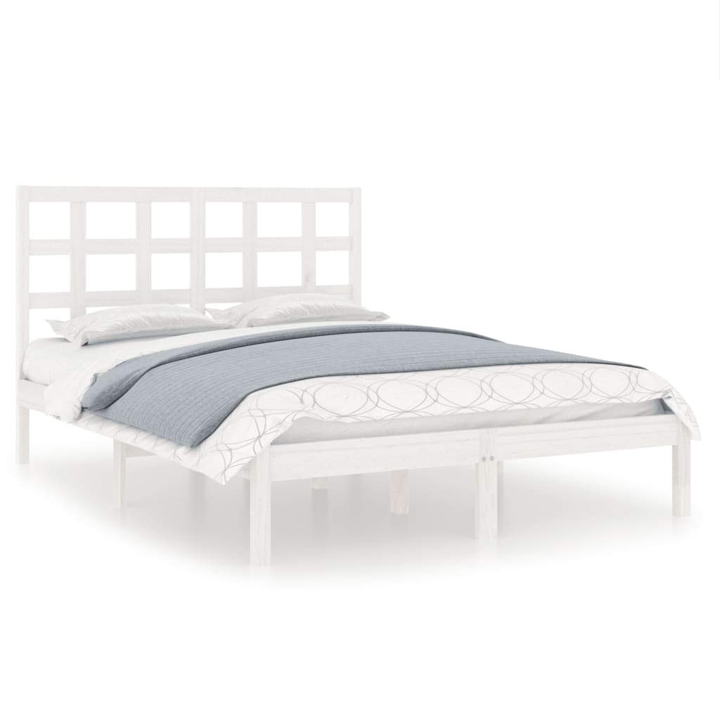 Sengeramme hvit heltre 140x200 cm