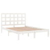 Sengeramme hvit heltre 140x200 cm