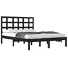 Sengeramme svart heltre200x200 cm