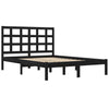 Sengeramme svart heltre200x200 cm