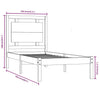 Sengeramme heltre furu 100x200 cm