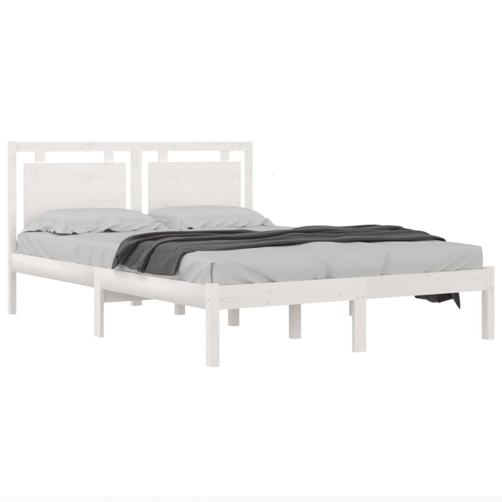 Sengeramme hvit heltre200x200 cm