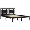 Sengeramme svart heltre200x200 cm