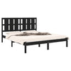 Sengeramme svart heltre 150x200 cm King Size