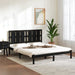 Sengeramme svart heltre 150x200 cm King Size